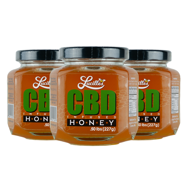 3 Jars of CBD Infused Honey