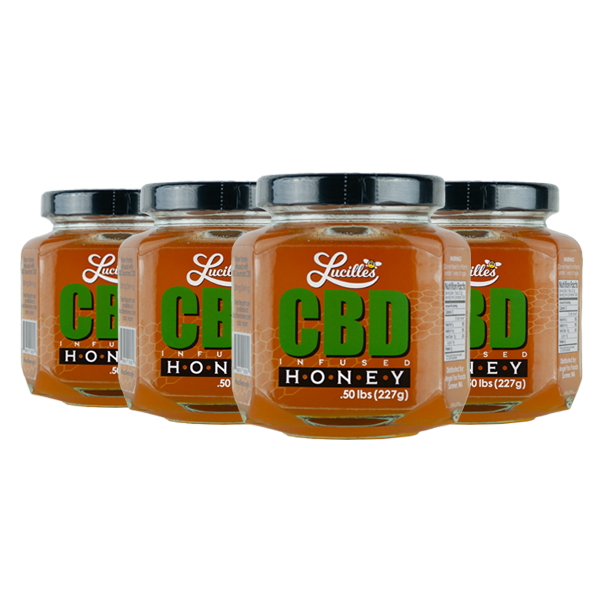 4 Jars of CBD Infused Honey